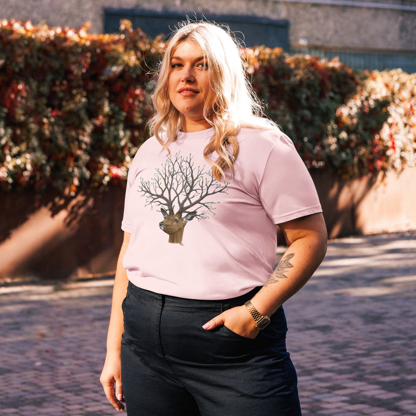Arbor deer - Unisex ekologisk bomulls t-shirt