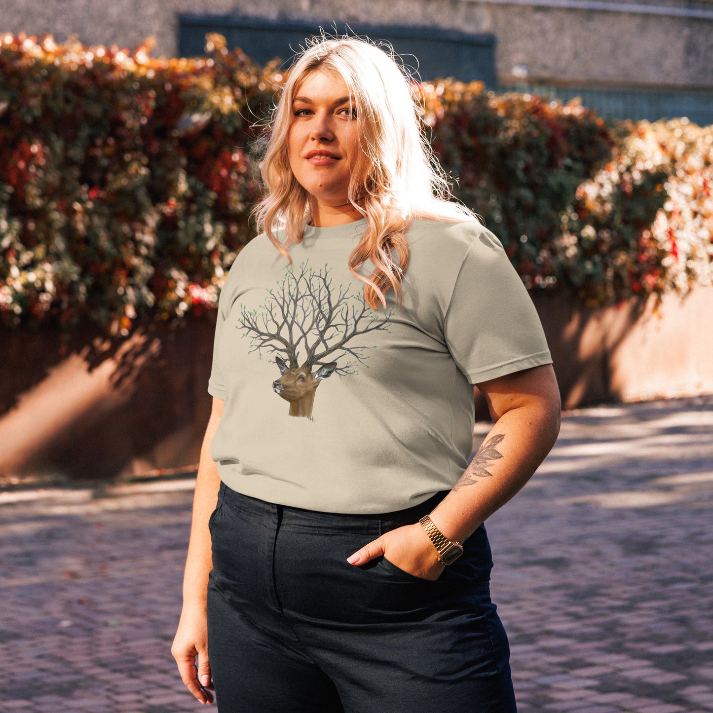 Arbor deer - Unisex ekologisk bomulls t-shirt
