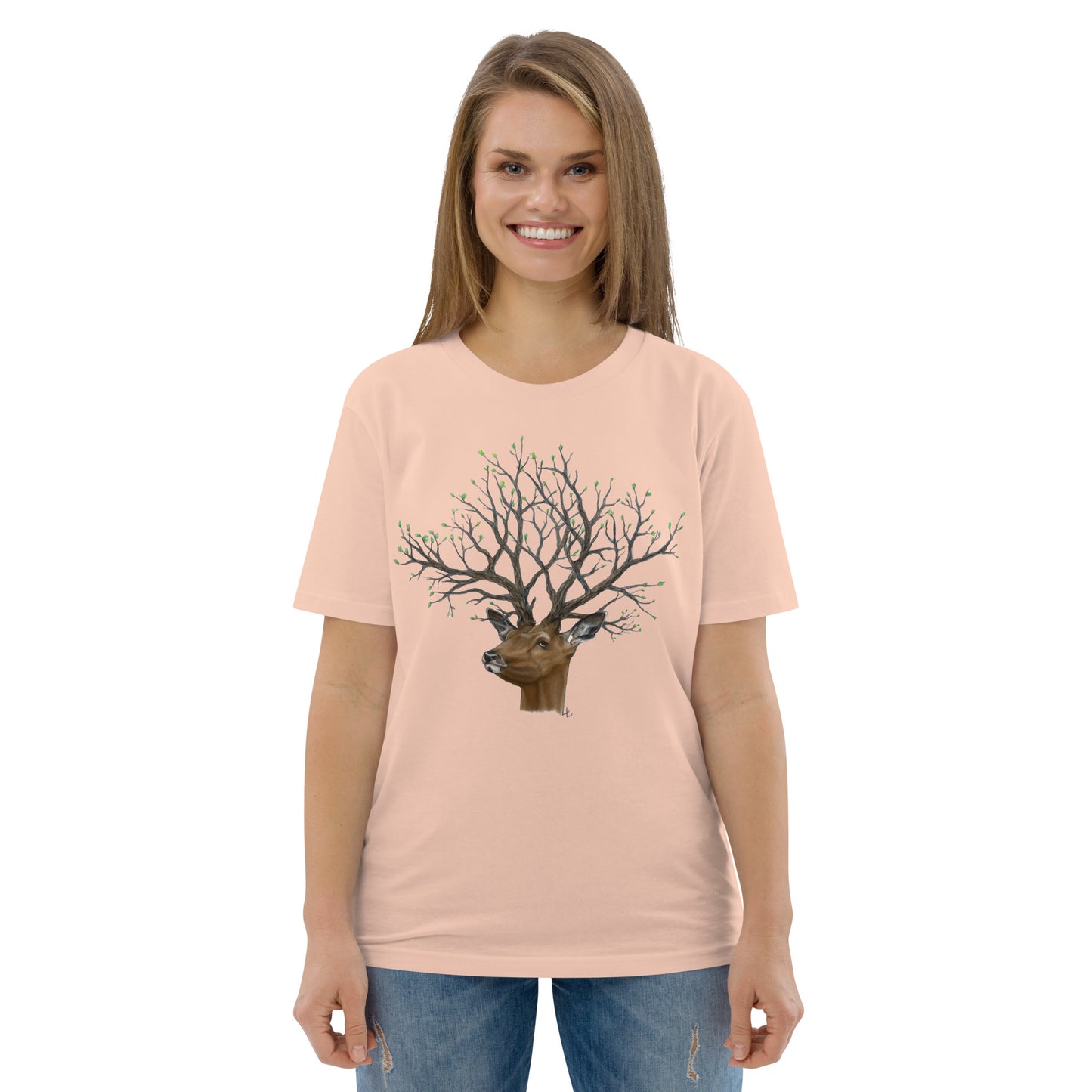 Arbor deer - Unisex ekologisk bomulls t-shirt
