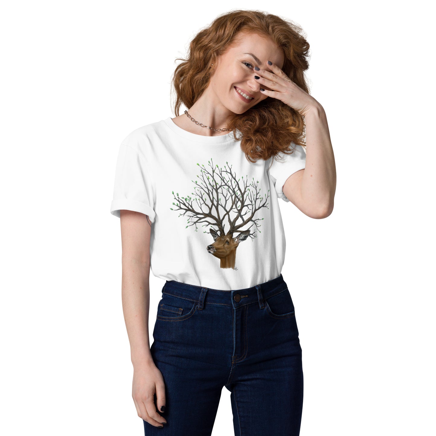 Arbor deer - Unisex ekologisk bomulls t-shirt
